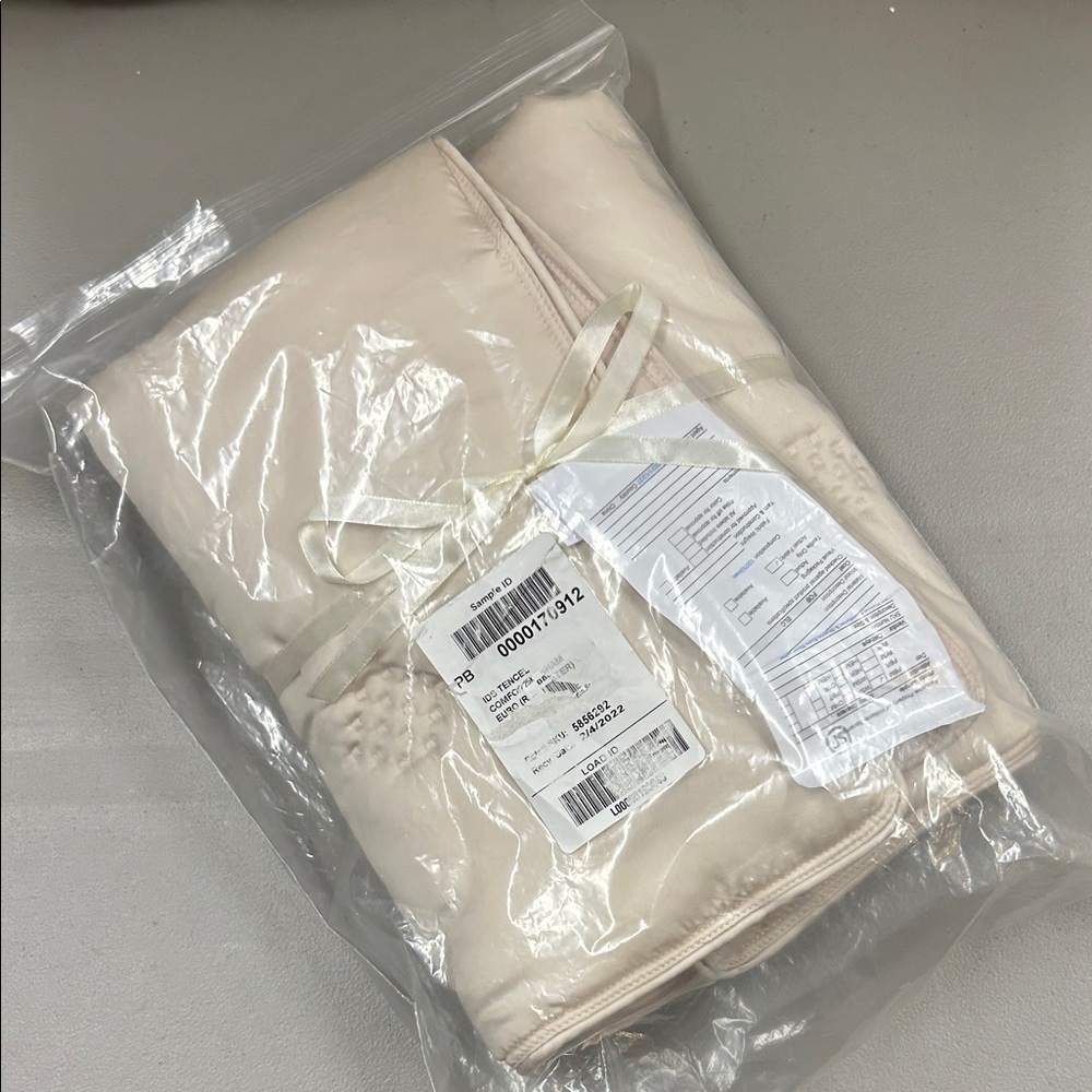 Pottery Barn Tencel Comforter Euro Pillow Sham Cover in Rosewater (Pink / Beige)
